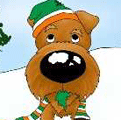 Irish Terrier Christmas Winter