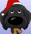 Poodle Christmas Santa