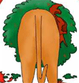 Rhodesian Ridgeback Xmas Butt