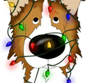 Rough Collie Christmas Lights