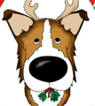 Smooth Collie Christmas Antlers