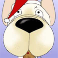 French Bulldog Christmas Santa