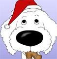 Poodle Christmas Santa